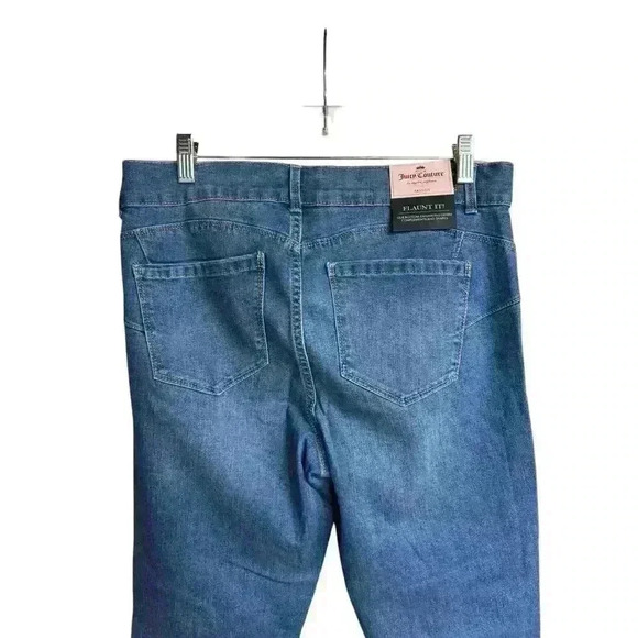 NEW WITH TAGS Juicy Couture Flaunt It Midrise Cuffed Skinny Ankle Jeans SIZE 10 - Picture 8 of 16